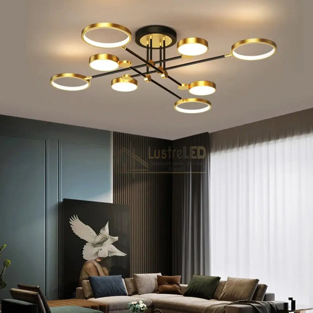 Lustra Led Dynamo Gigant Echivalent 800W Telecomanda Lighting Fixtures