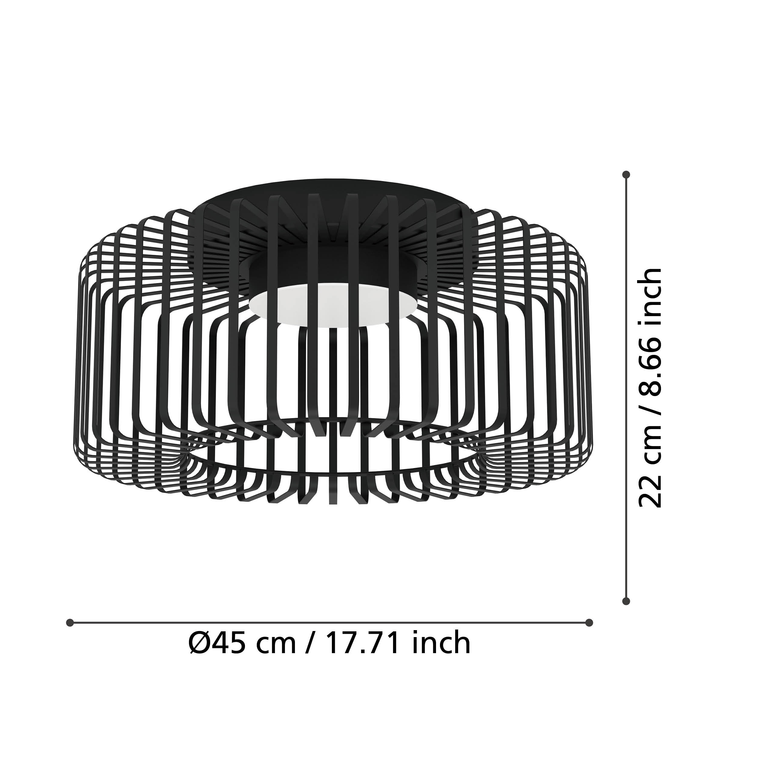 Lustra LED EGLO GINESTRONE-Z 900722 NEAGRA / VINTAGE SI RETRO DESIGN Home & Garden