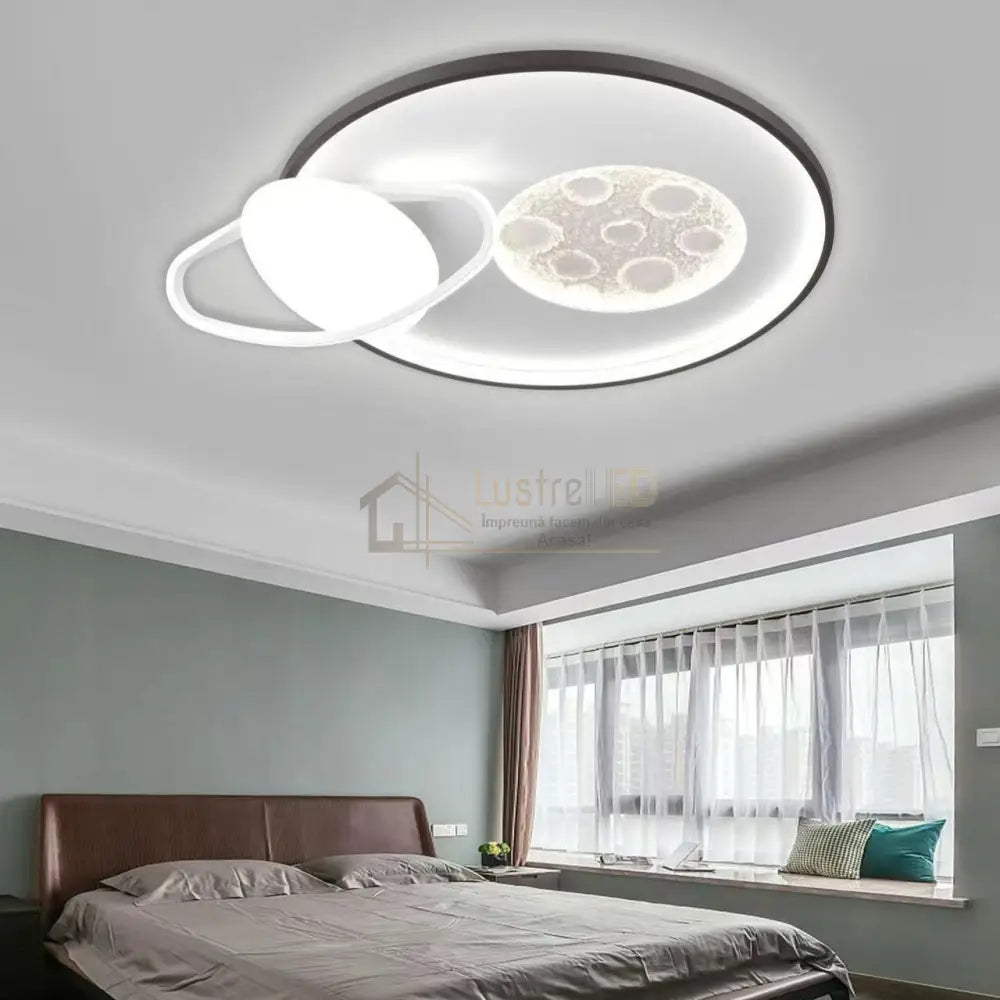 Lustra LED Full Moon Telecomanda Echivalent 600W MINIMALIST DESIGN / 50CM Lighting Fixtures