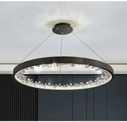 Lustra Led Ice-Age Black 1 Segment Echivalent 200W Lighting Fixtures