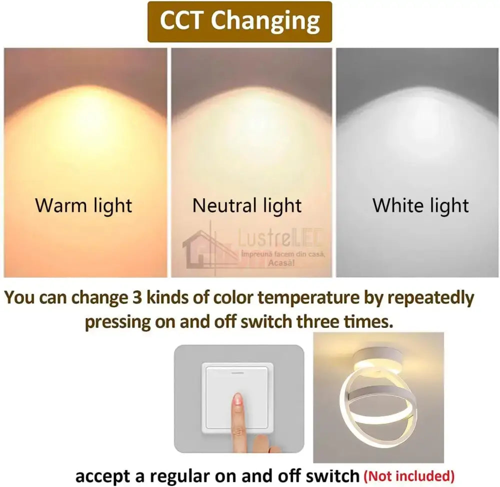 Lustra Led Infinity Rings Echivalent 200W Led Ceiling Light