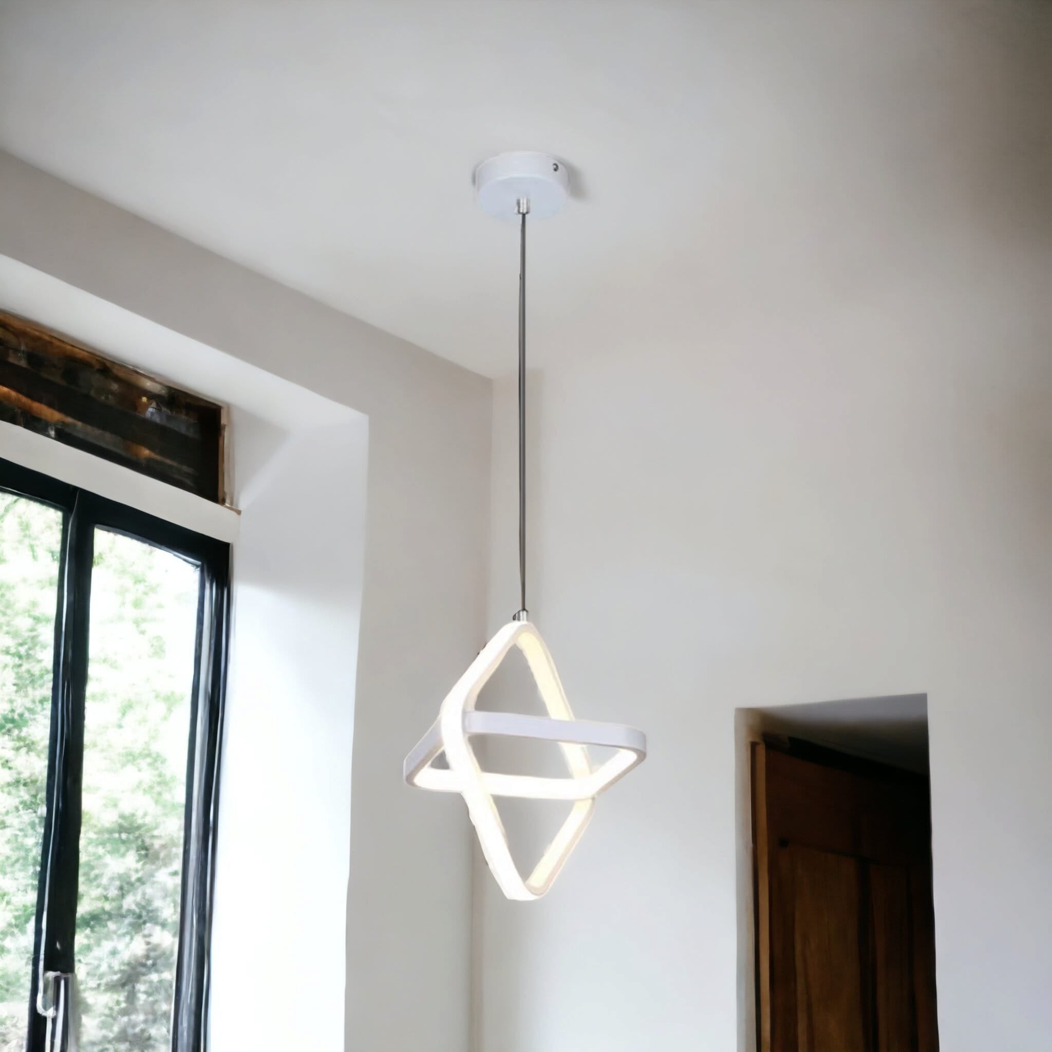 Lustra LED Suspendata INFINITY SQUARE Echivalent 200W