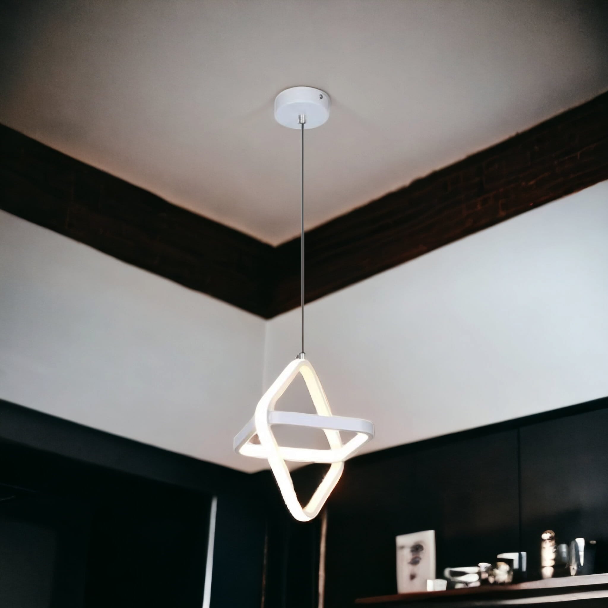 Lustra LED Suspendata INFINITY SQUARE Echivalent 200W