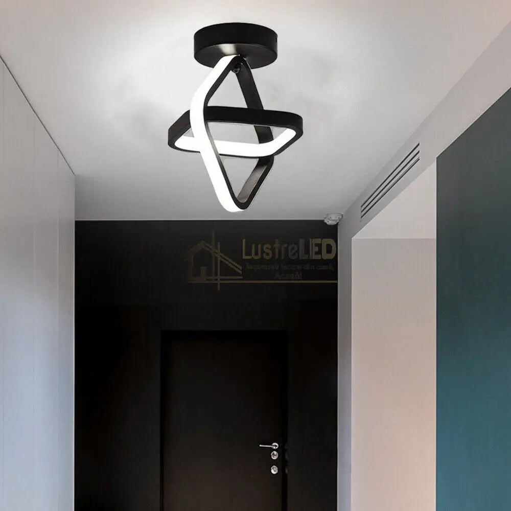 Lustra Led 26W Infinity Square Black 3 Functii Led Ceiling Light