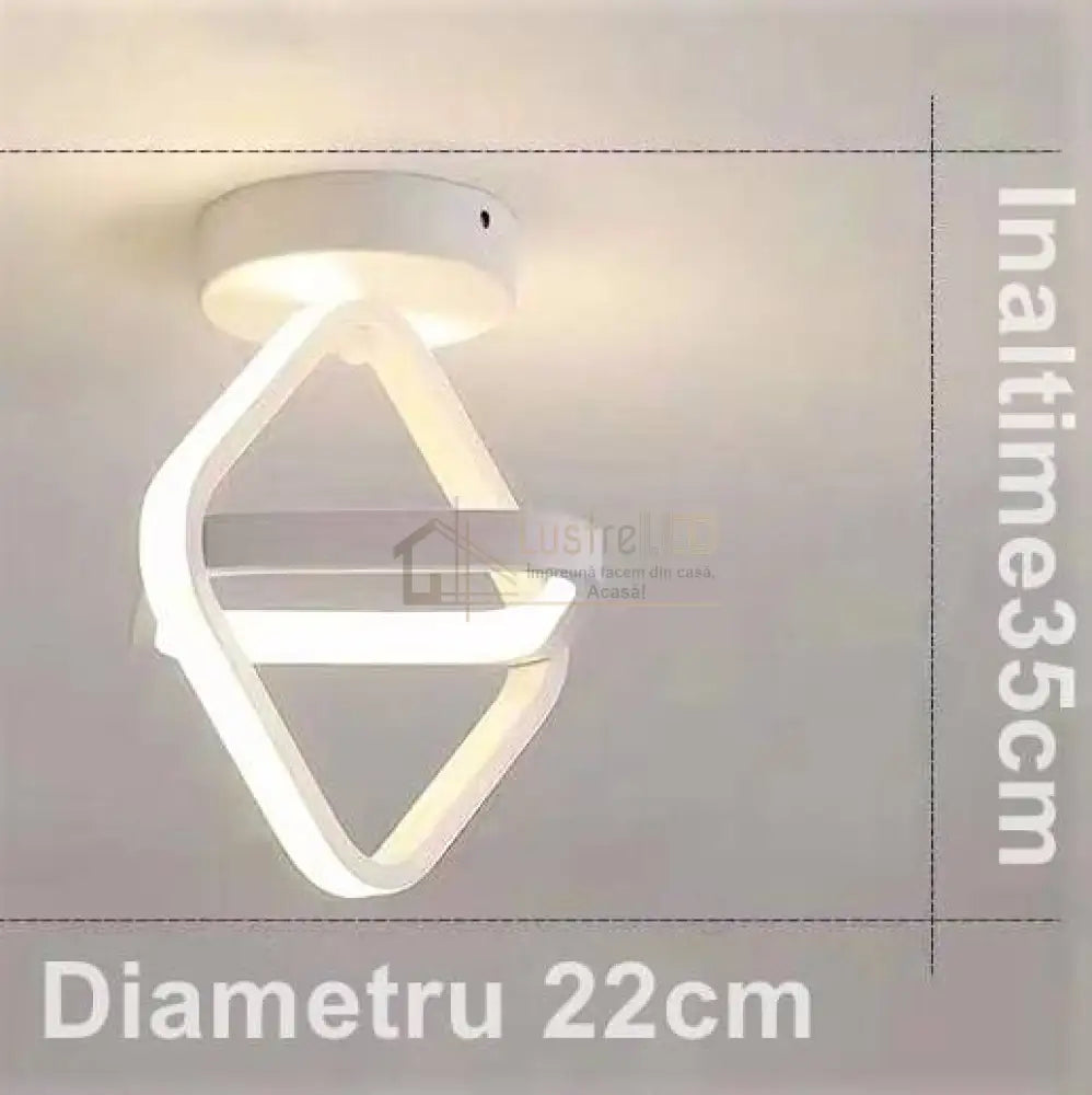 Lustra Led 26W Infinity Square 3 Functii Led Ceiling Light