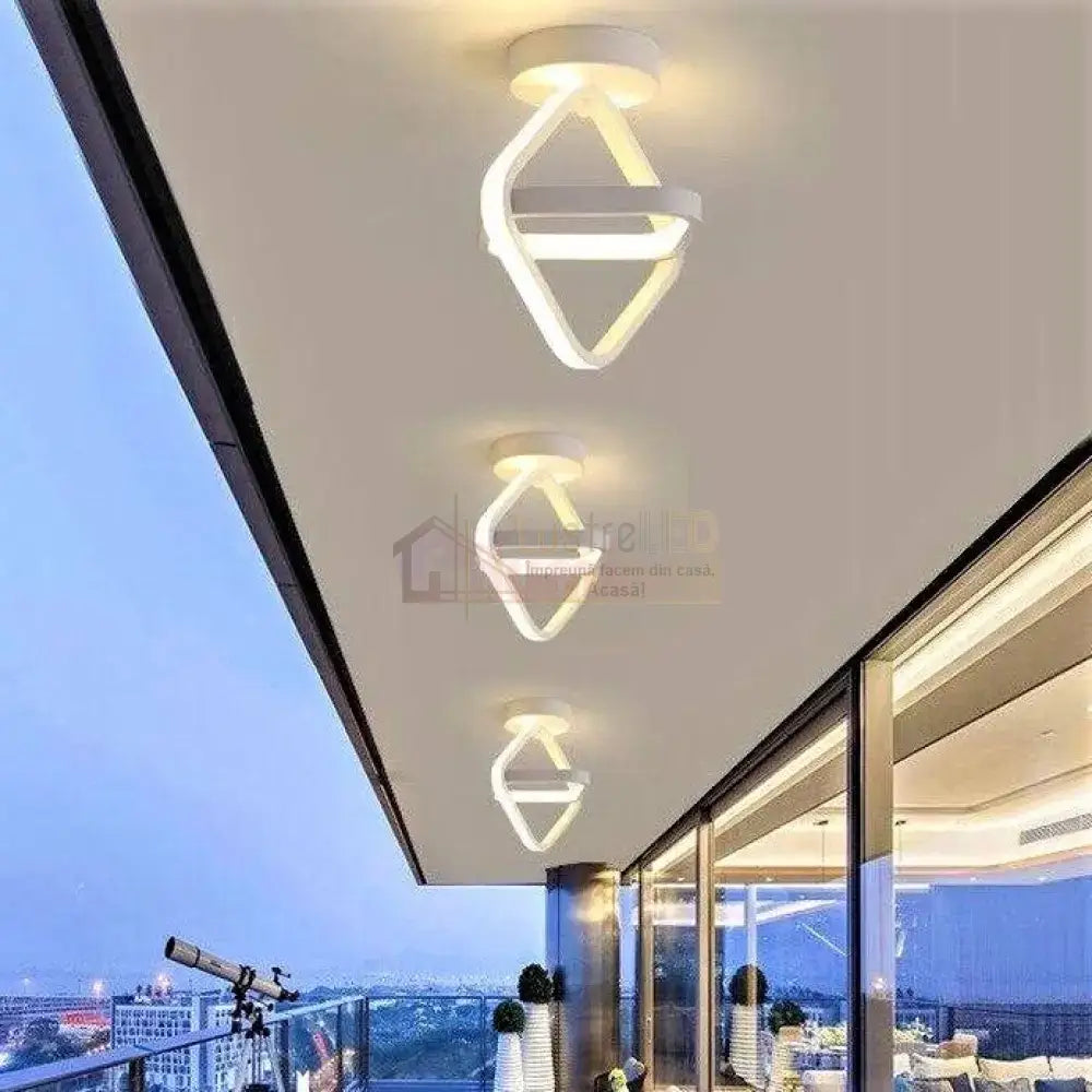 Lustra Led 26W Infinity Square 3 Functii Led Ceiling Light