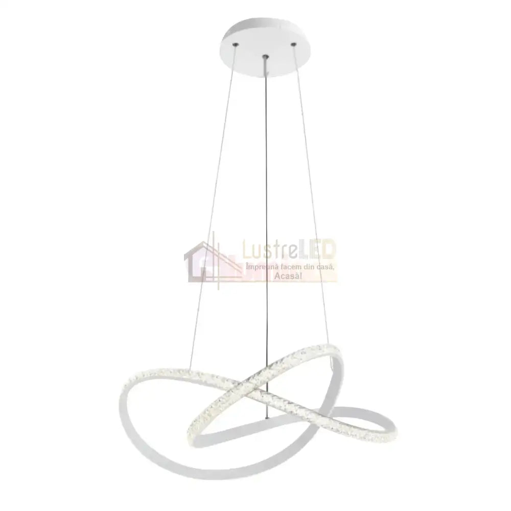 Lustra LED Infinity White Suspendata Echivalent 500W Telecomanda ALBA / SUSPENDATE / 60CM Lighting Fixtures