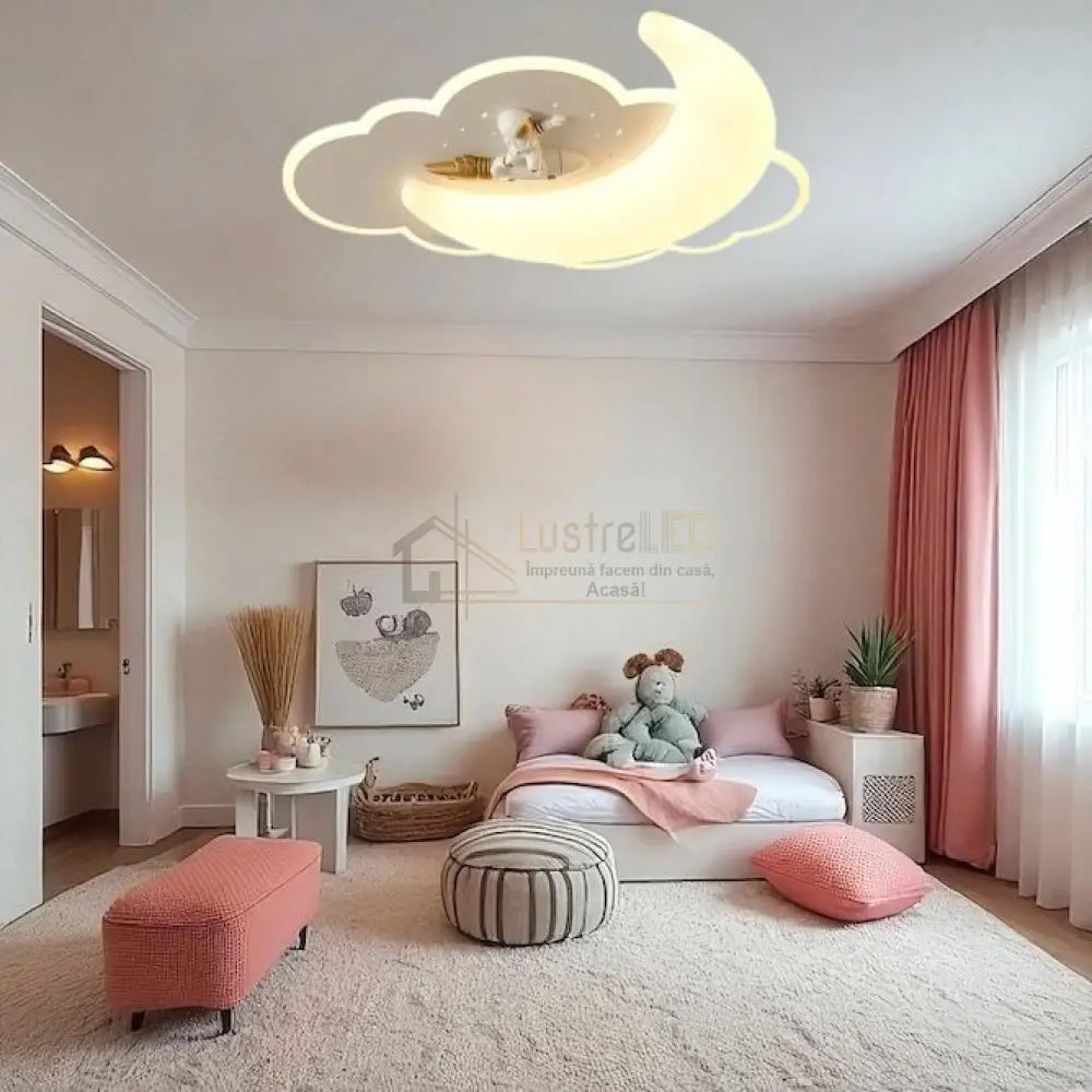Lustra LED Kids Astronaut Echivalent 600W Telecomanda lustreled.ro