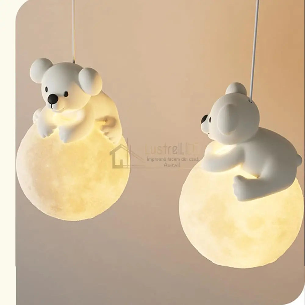 Lustra Led Kids Suspendata 3Xg9 Teddy Bears Lighting Fixtures