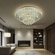 Lustra LED Klyra CRISTAL Echivalent 500W lustreled.ro