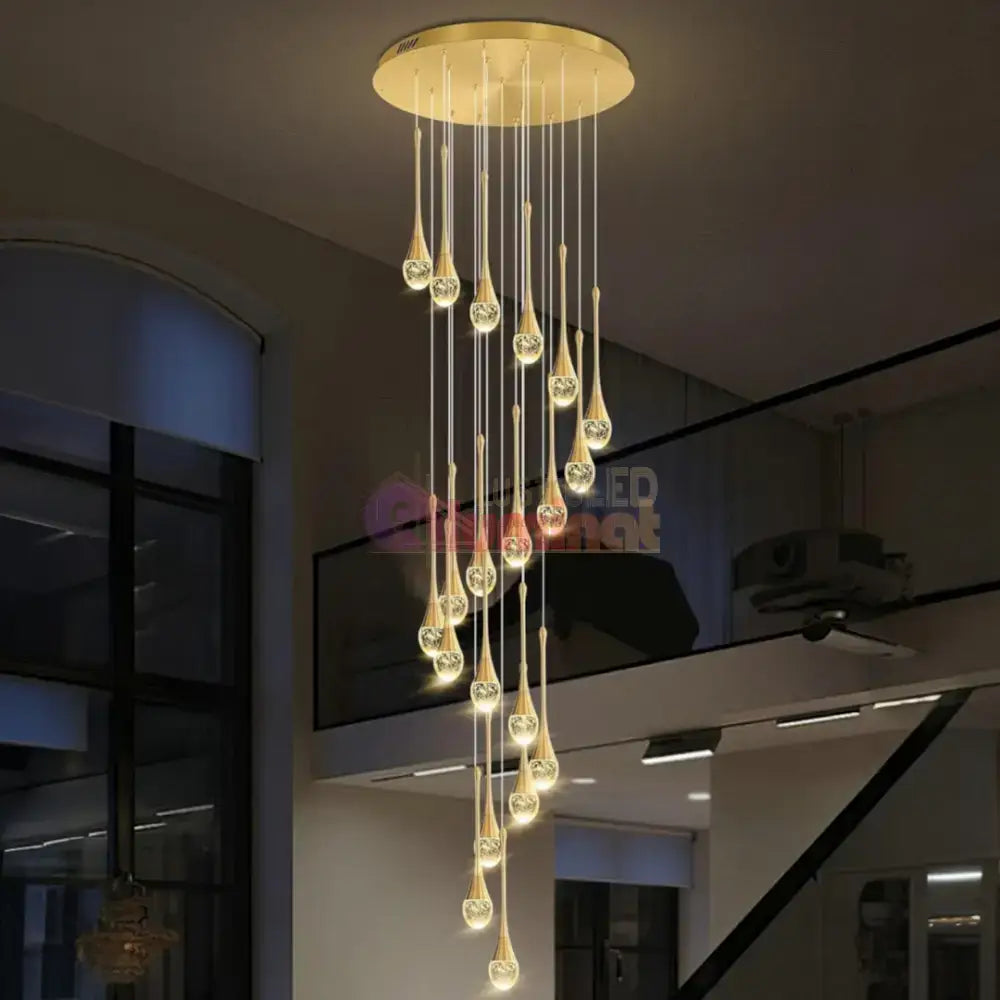 Lustra LED Luxury Crystal Flowing Tears lustreled.ro