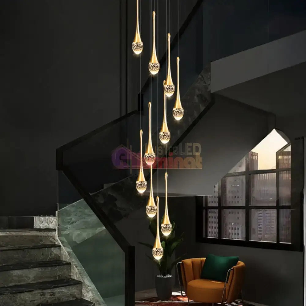 Lustra LED Luxury Crystal Flowing Tears lustreled.ro