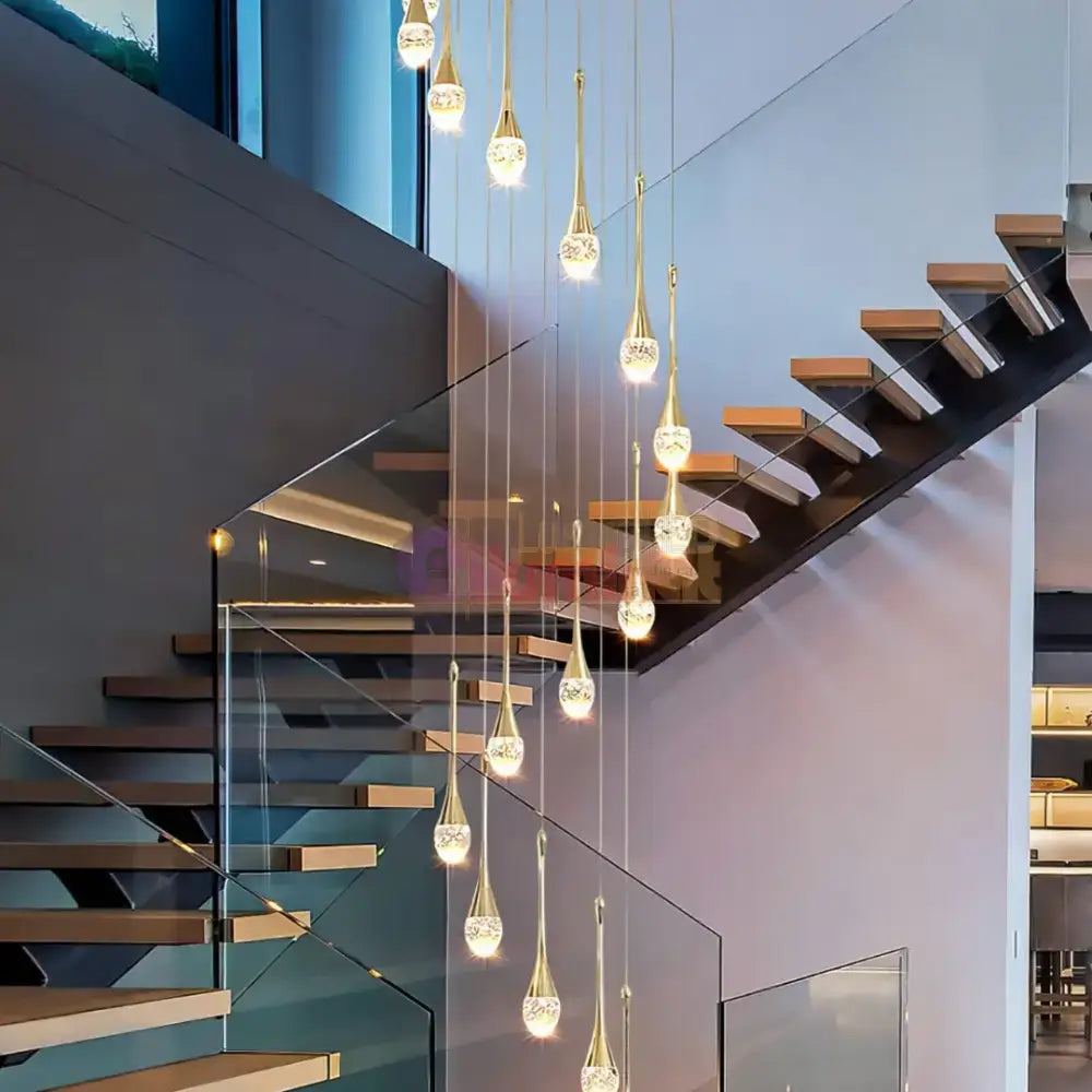 Lustra LED Luxury Crystal Flowing Tears lustreled.ro