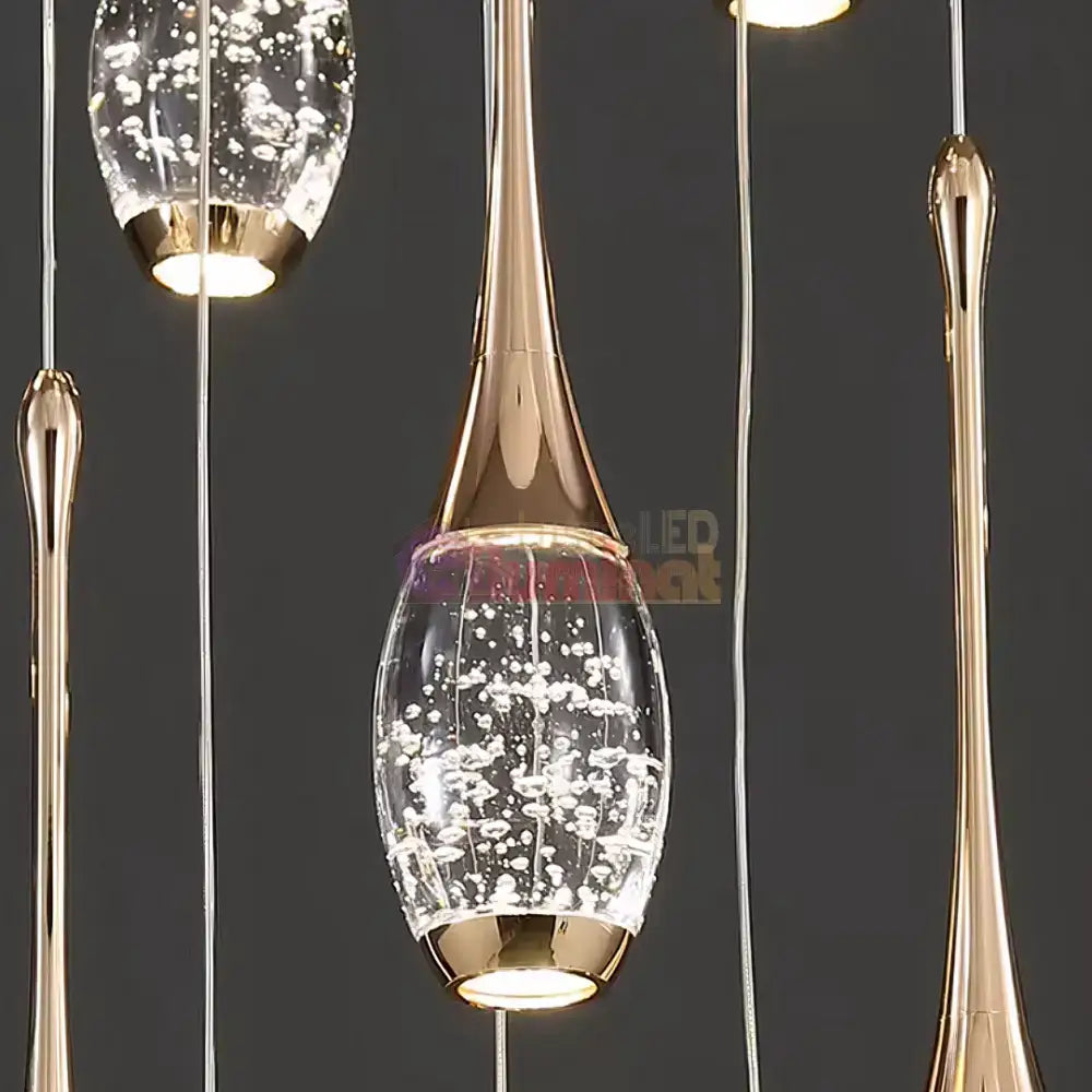 Lustra LED Luxury Crystal Flowing Tears lustreled.ro