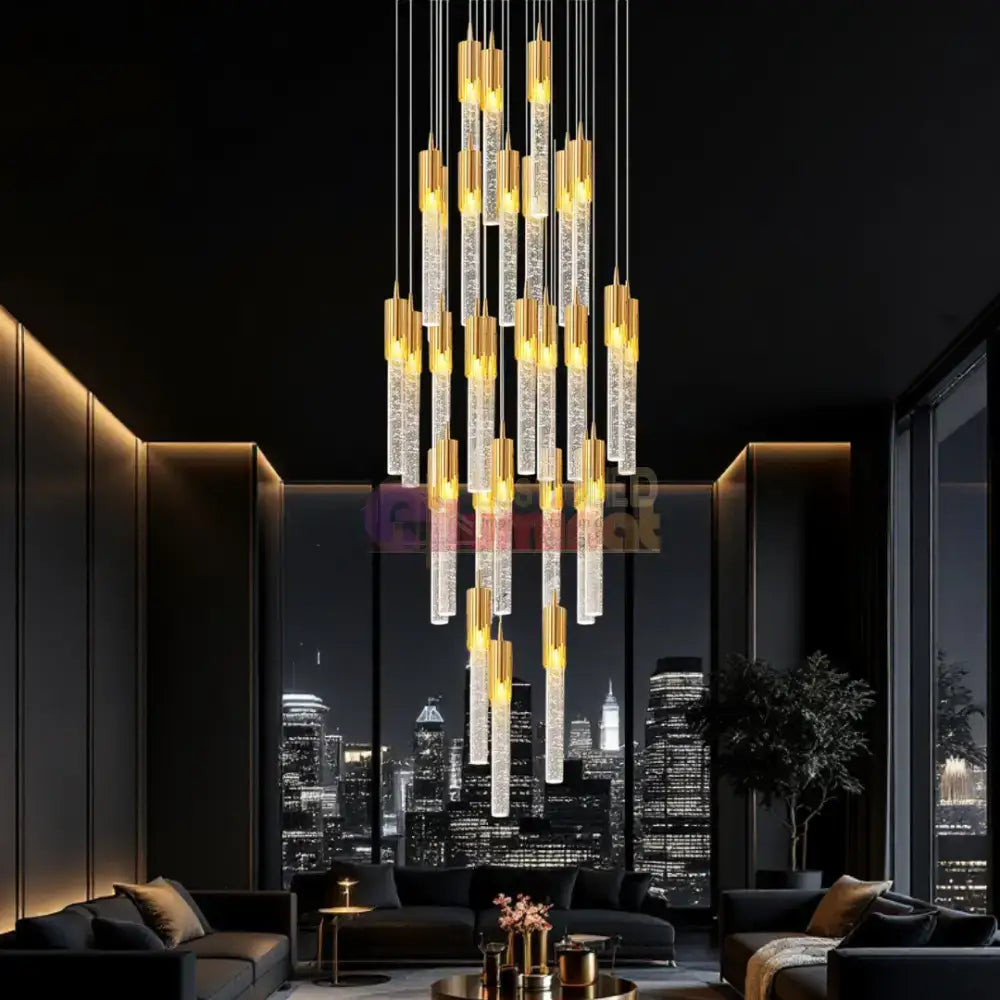 Lustra LED Suspendata Cristal Nuvella lustreled.ro