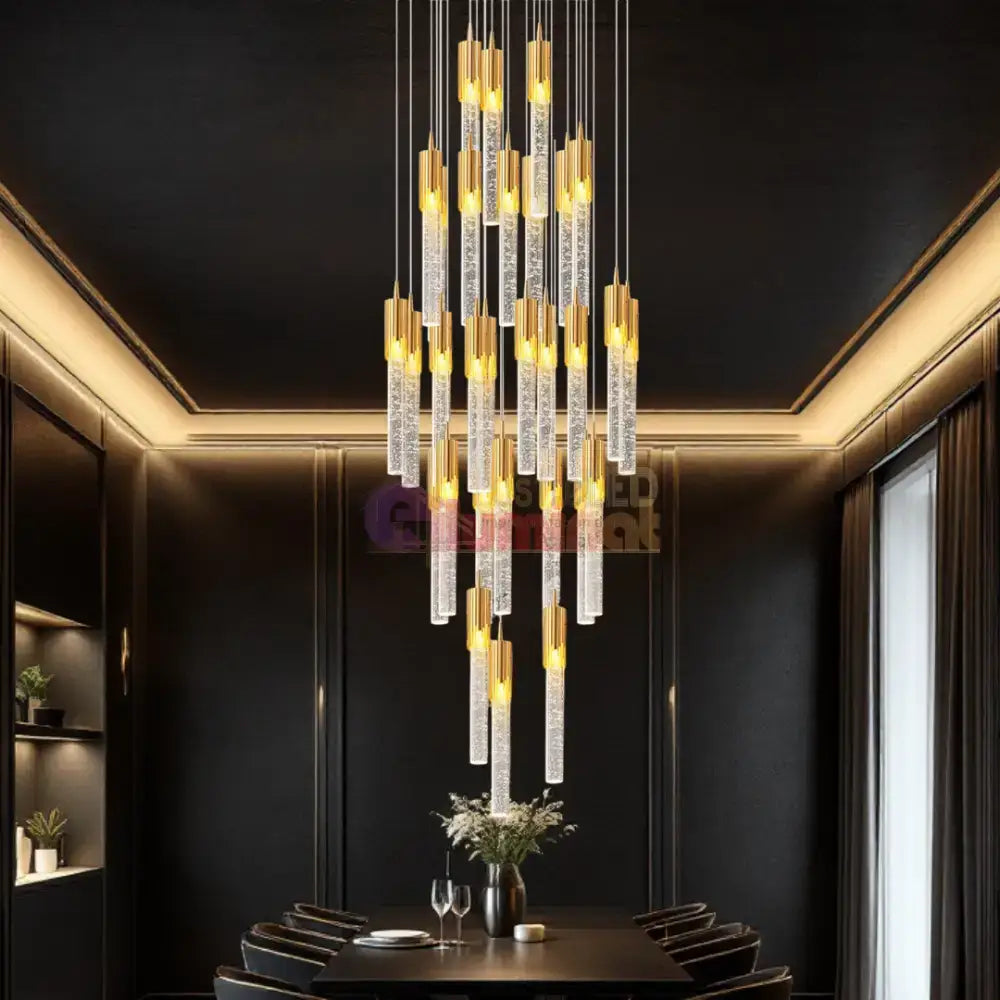 Lustra LED Suspendata Cristal Nuvella lustreled.ro