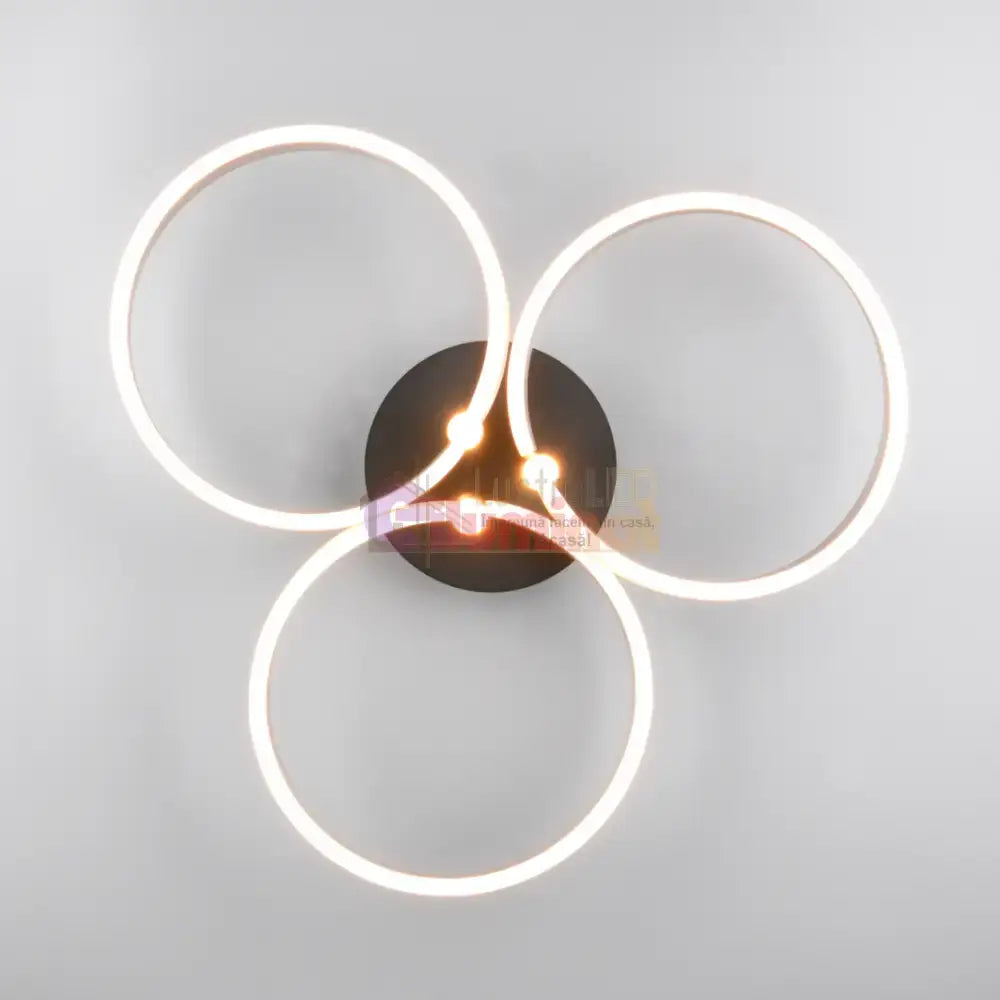 Lustra LED Luxury ShineShift Black+Silver Echivalent 500W lustreled.ro