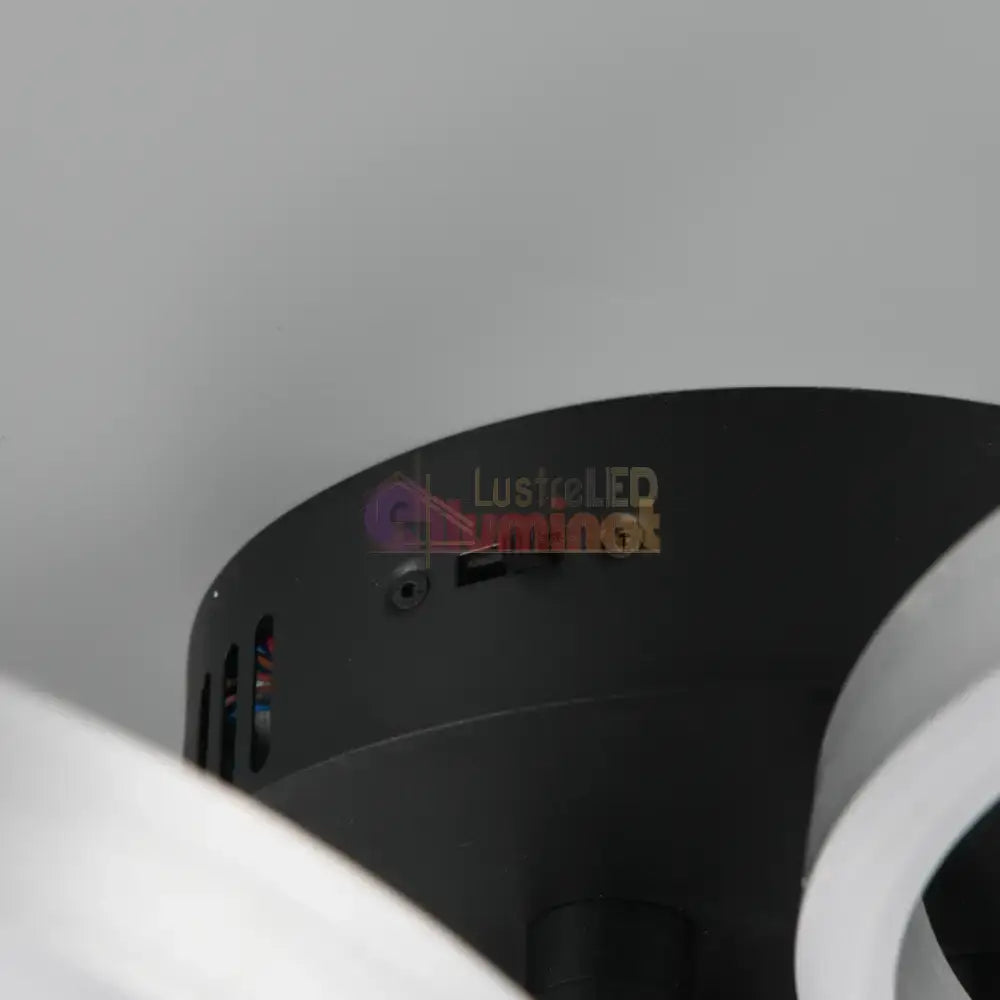 Lustra LED Luxury ShineShift Black+Silver Echivalent 500W lustreled.ro