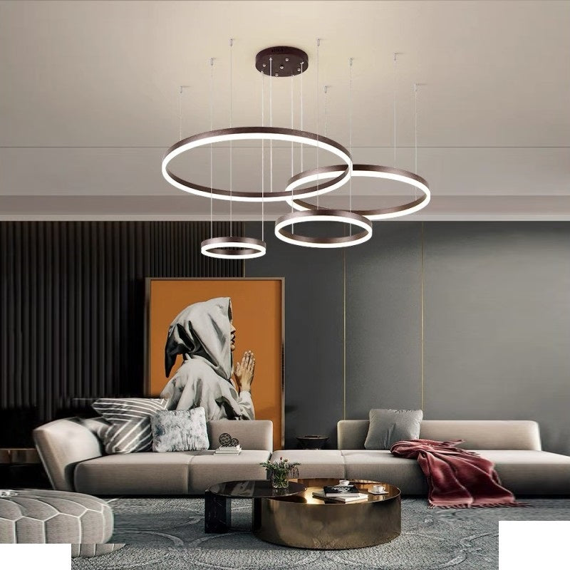 Lustra LED 204W WONDERLAND BROWN 4 Segmente Mobile Telecomanda