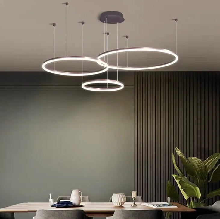 Lustra LED 104W WONDERLAND BROWN 3 Segmente Mobile Telecomanda - 40+60+80cm