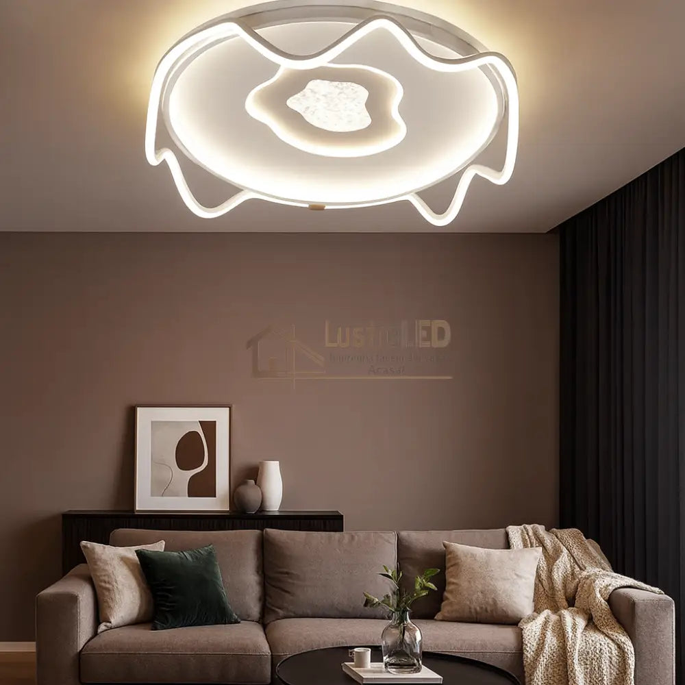 Lustra LED Cosmos Telecomanda Echivalent 400W lustreled.ro
