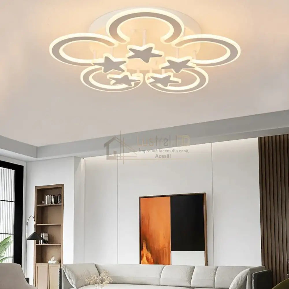 Lustra LED Maxi Moonlight Dreams Echivalent 800W Telecomanda lustreled.ro