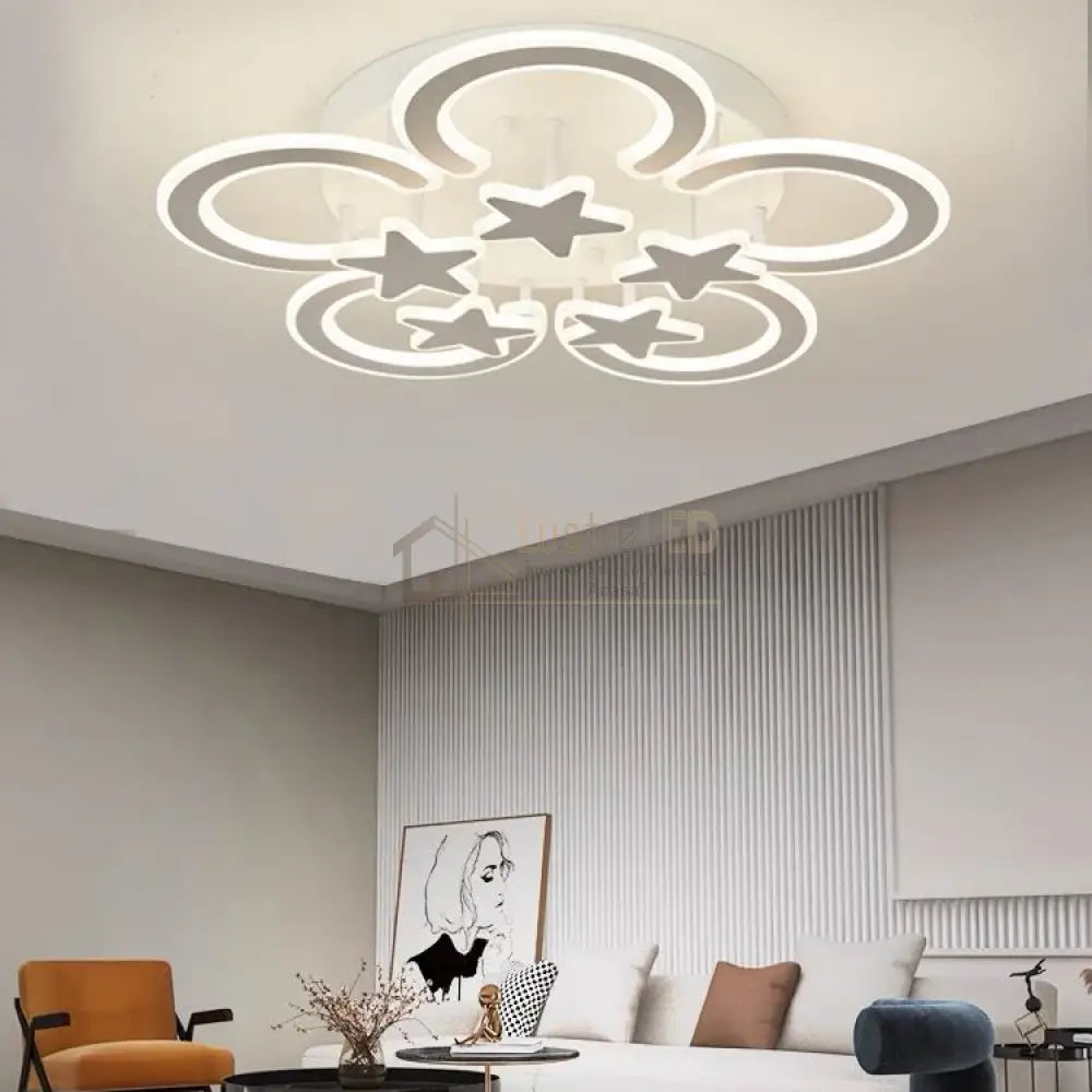Lustra LED Maxi Moonlight Dreams Echivalent 800W Telecomanda lustreled.ro