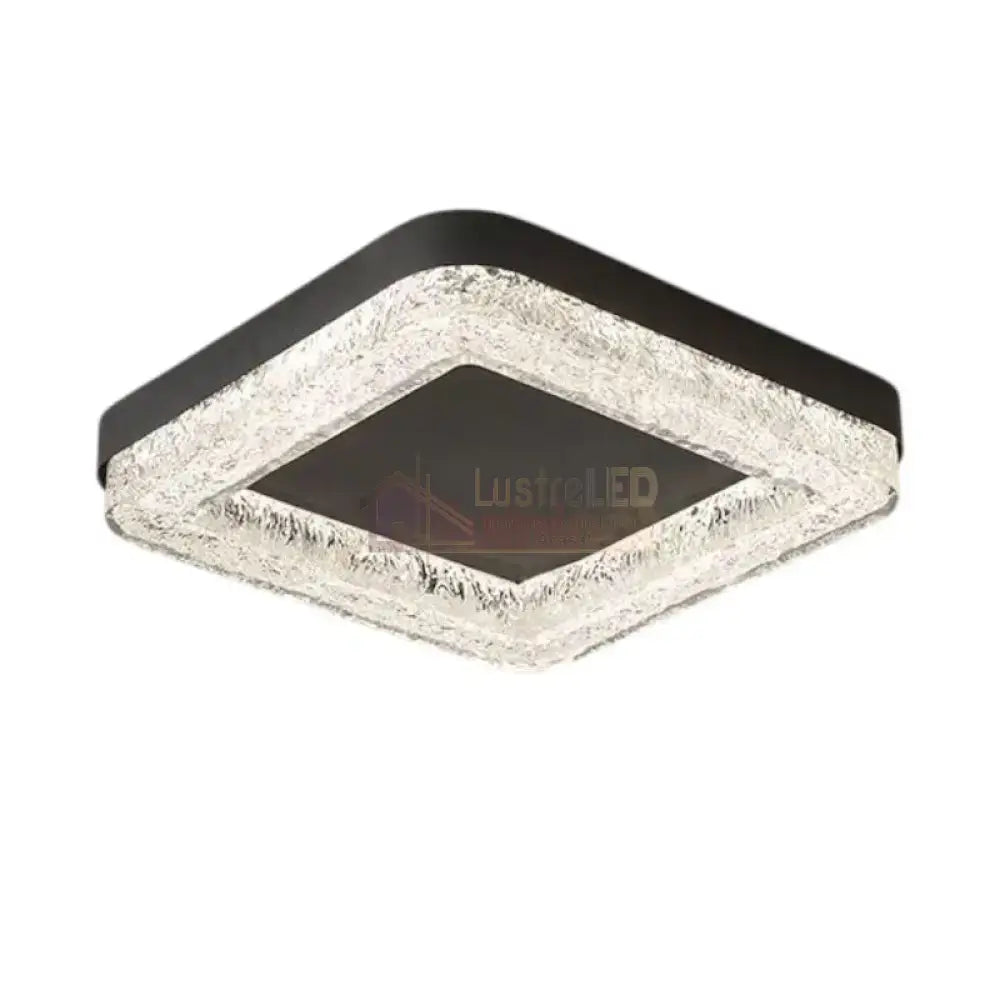 Lustra LED MESA Square Echivalent 300W Telecomanda NEAGRA / SQUARE DESIGN Lighting Fixtures