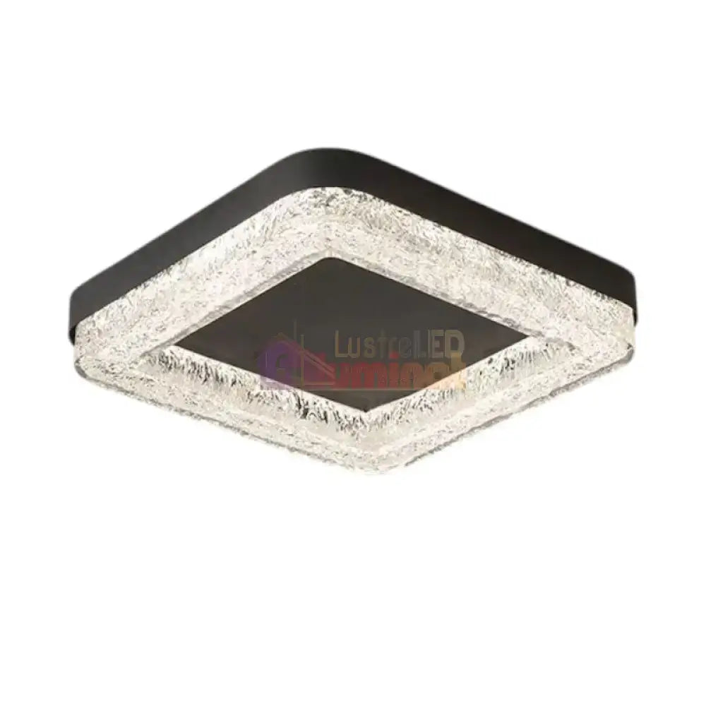 Lustra LED MESA Square Echivalent 300W Telecomanda NEAGRA / SQUARE DESIGN Lighting Fixtures
