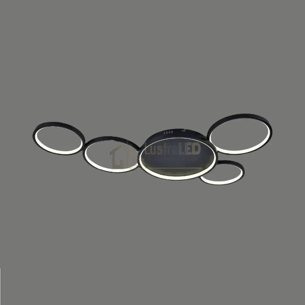 Lustra LED Minara Black Echivalent 600W Telecomanda lustreled.ro