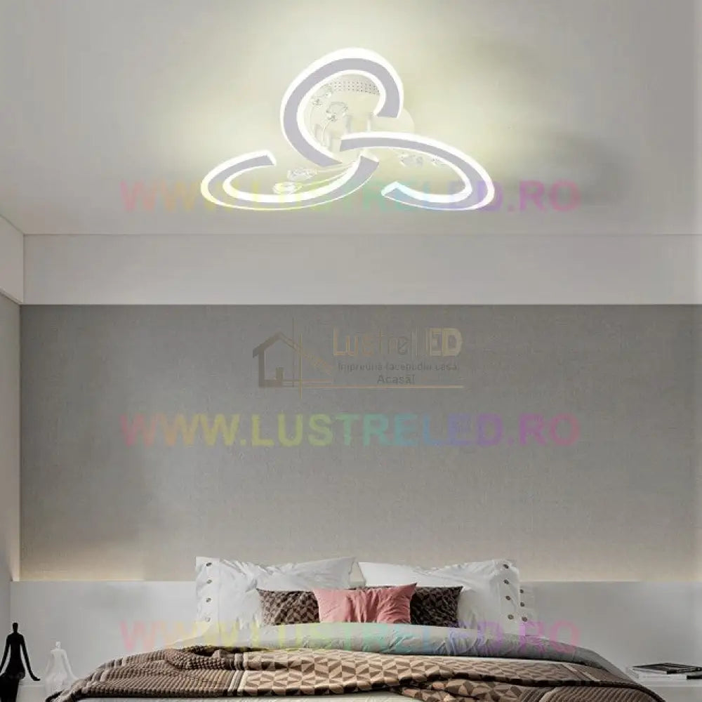 Lustra Led 72W Mini Anna Telecomanda Echivalent 300W Led Ceiling Light