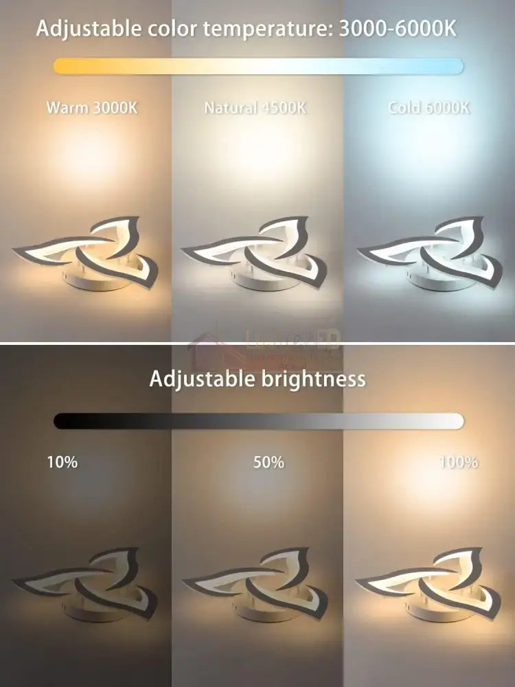 Lustra Led 54W Mini Narcisse Echivalent 250W Telecomanda Lighting Fixtures