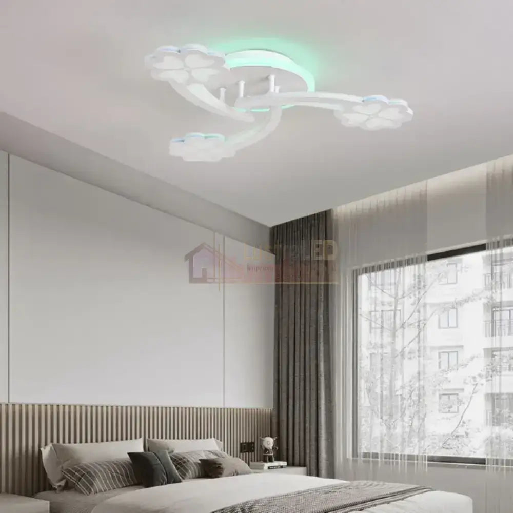 Lustra LED Mini SPRING RGB Echivalent 400W Telecomanda FLOWER DESIGN / 60CM / ALBA Lighting Fixtures