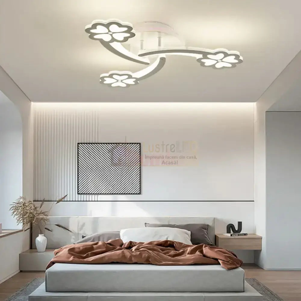 Lustra LED Mini SPRING RGB Echivalent 400W Telecomanda FLOWER DESIGN / 60CM / ALBA Lighting Fixtures