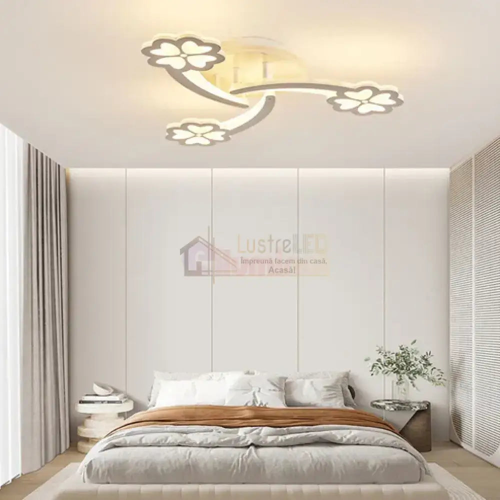 Lustra LED Mini SPRING RGB Echivalent 400W Telecomanda FLOWER DESIGN / 60CM / ALBA Lighting Fixtures