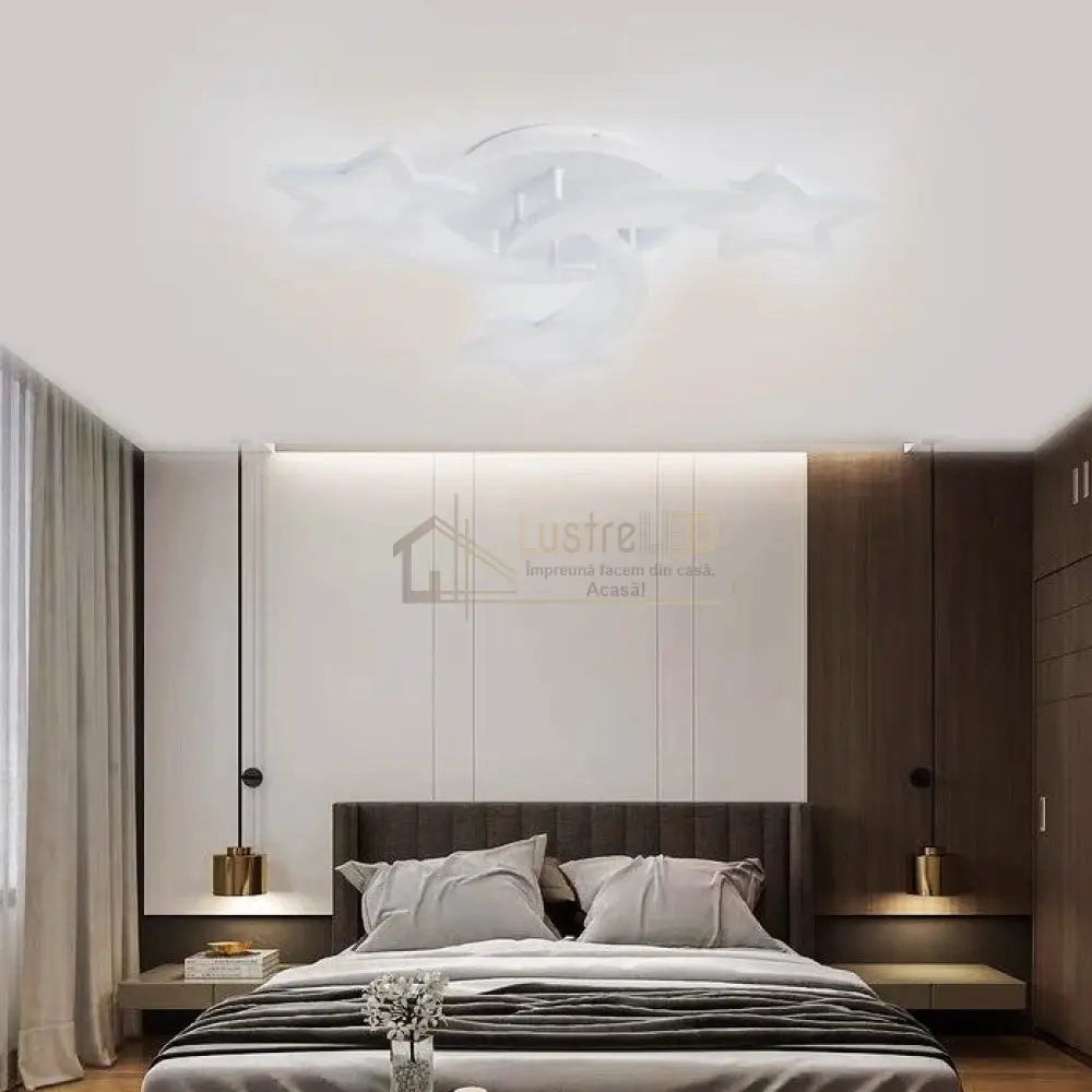 Lustra Led Mini Star Rgb Design Echivalent 400W Telecomanda Lighting Fixtures