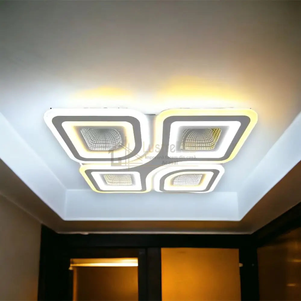 Lustra Led Mirror Molly Echivalent 600W Telecomanda Lighting Fixtures