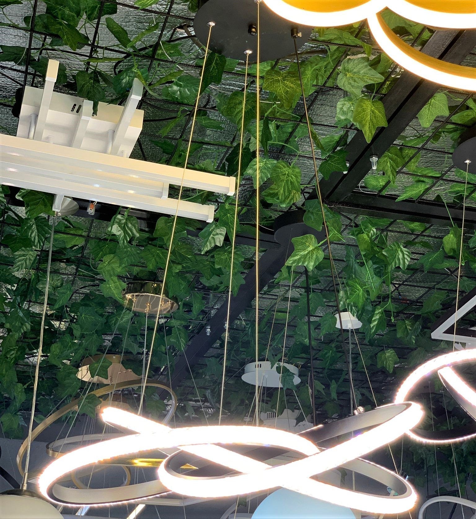 Lustra LED 86W Cristal Infinity Black 3 Segmente 3 Functii