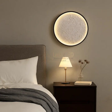 Lustra LED MOON Neagra Echivalent 180W