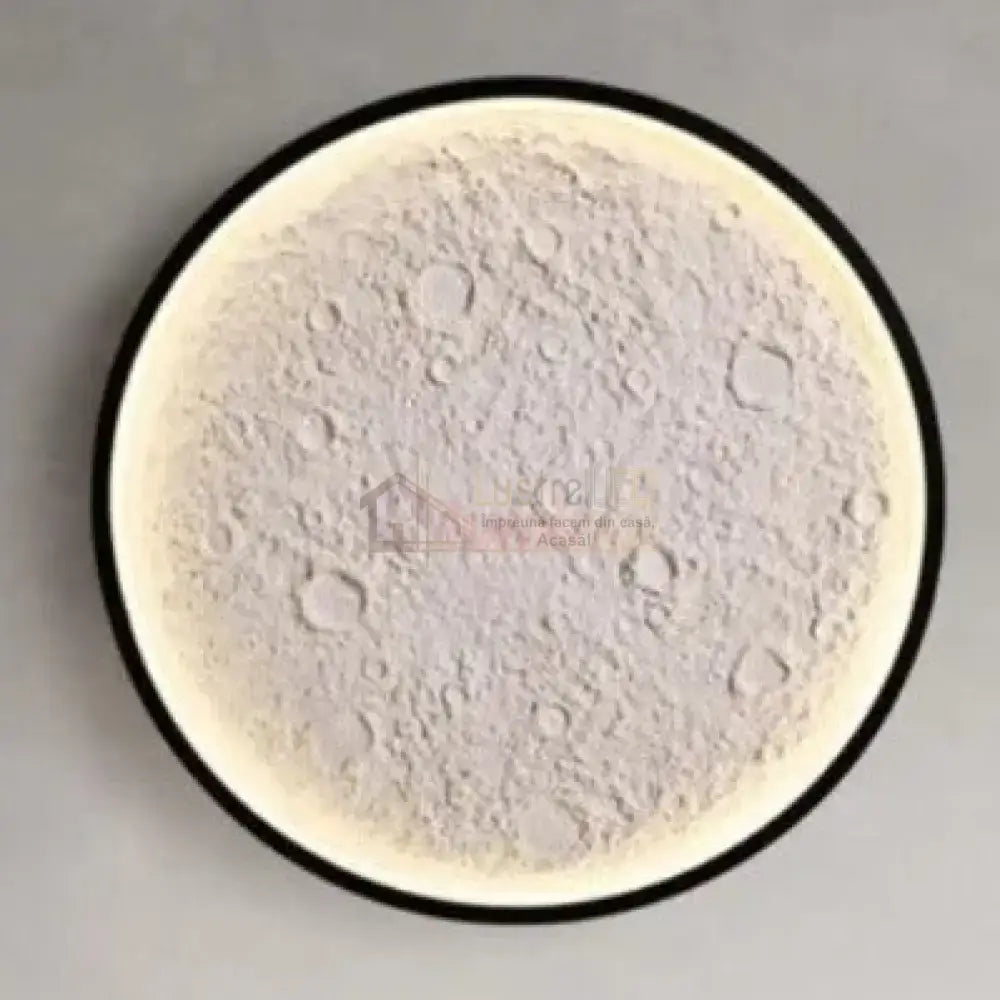 Lustra LED MOON Neagra Echivalent 240W NEAGRA / 40CM Lighting Fixtures