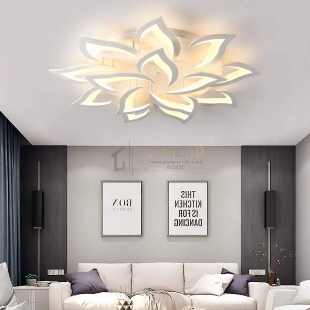 Lustra Led Narcisse Gigant Telecomanda Echivalent 1200W Ceiling Light Fixtures