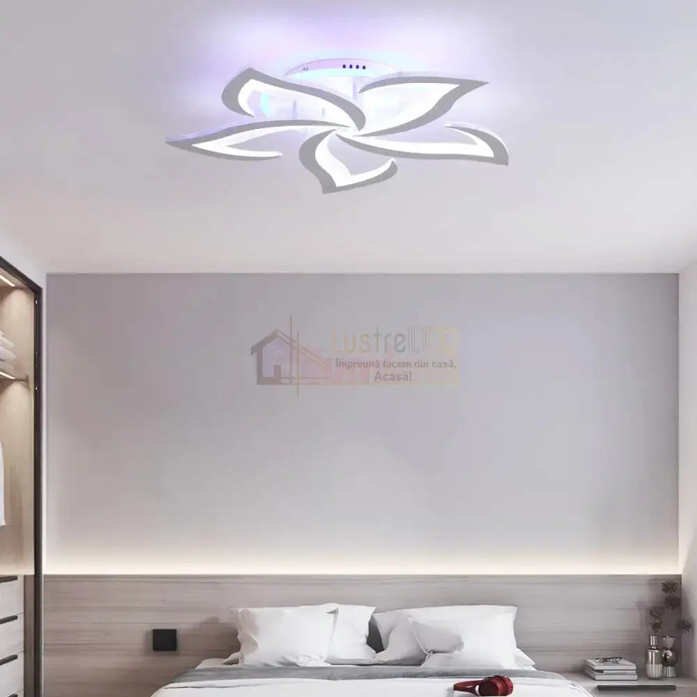 Lustra Led Narcisse Rgb Echivalent 600W Telecomanda Ceiling Light Fixtures