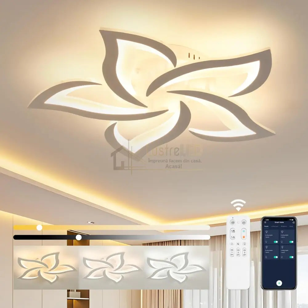 Lustra Led Narcisse Telecomanda Echivalent 500W Lighting Fixtures