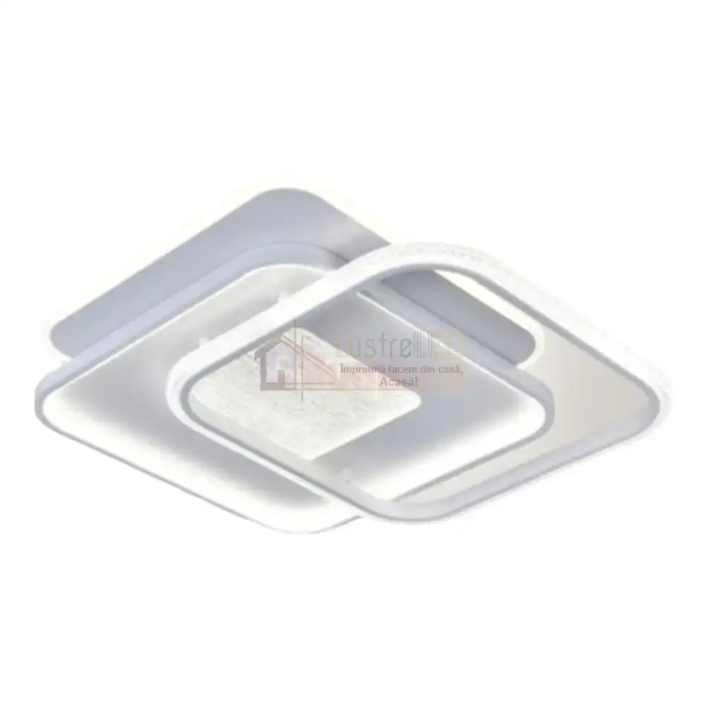 Lustra LED NOLTO Square 3 Functii Echivalent 900W Telecomanda ALBA / SQUARE DESIGN / 50CM Lighting Fixtures