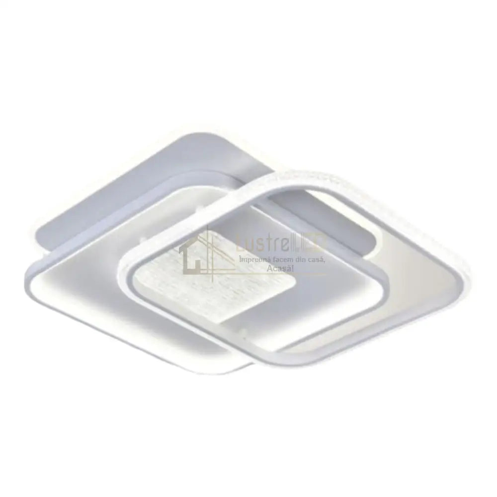 Lustra LED NOLTO Square 3 Functii Echivalent 900W Telecomanda ALBA / SQUARE DESIGN / 50CM Lighting Fixtures