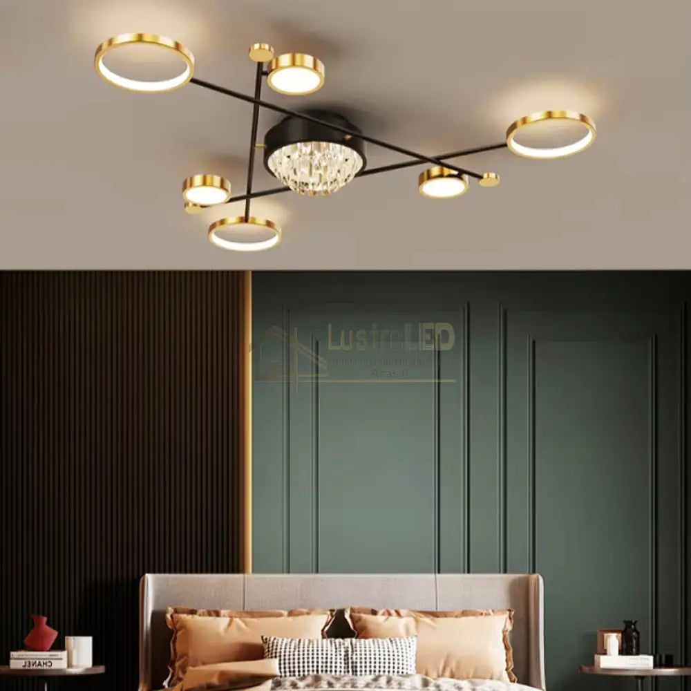 Lustra Led Nordic Beauty Echivalent 500W Telecomanda Led Ceiling Light