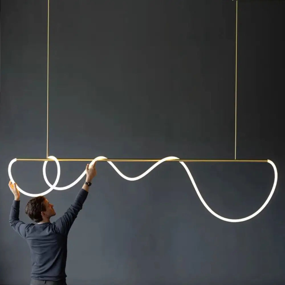 Lustra Led 120W Stil Nordic Light Tube 1300Mm Lighting Fixtures