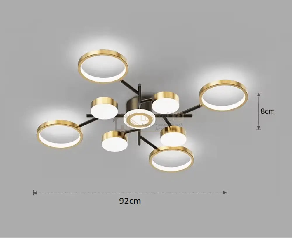 Lustra Led Nordic Style Echivalent 600W Telecomanda R9030-9 Led Ceiling Light