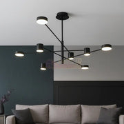 Lustra LED Suspendata Zeyra Black Echivalent 1000W Telecomanda Lighting Fixtures