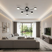 Lustra LED Nordic Style WEB Black Echivalent 300W Telecomanda led ceiling light
